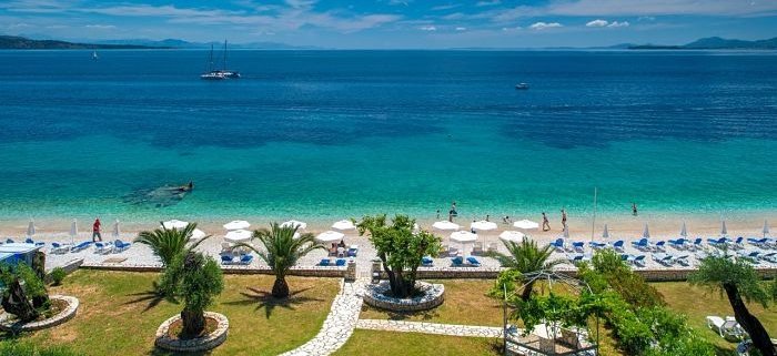 Nissaki: spiaggia Krouzeri